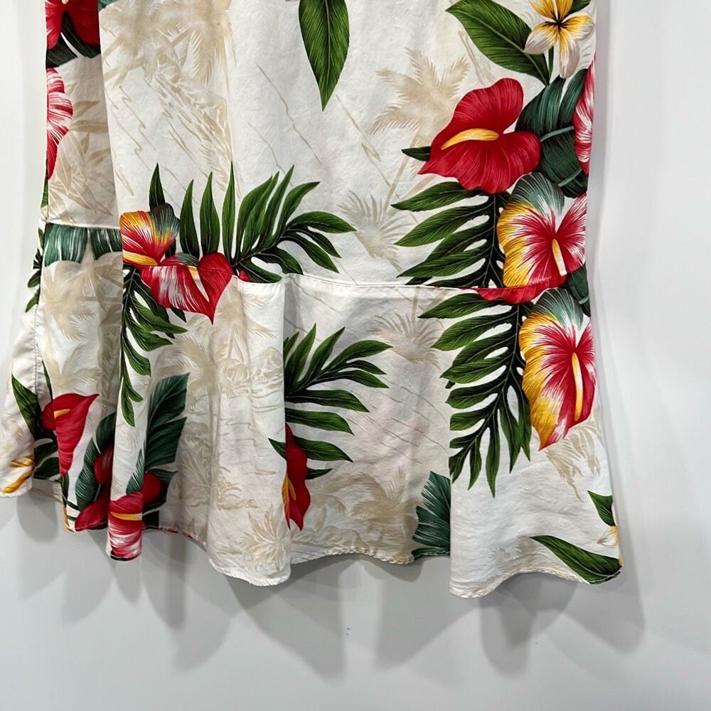 Vintage tropical floral made in Hawaii midi dress - Picture 4 of 6